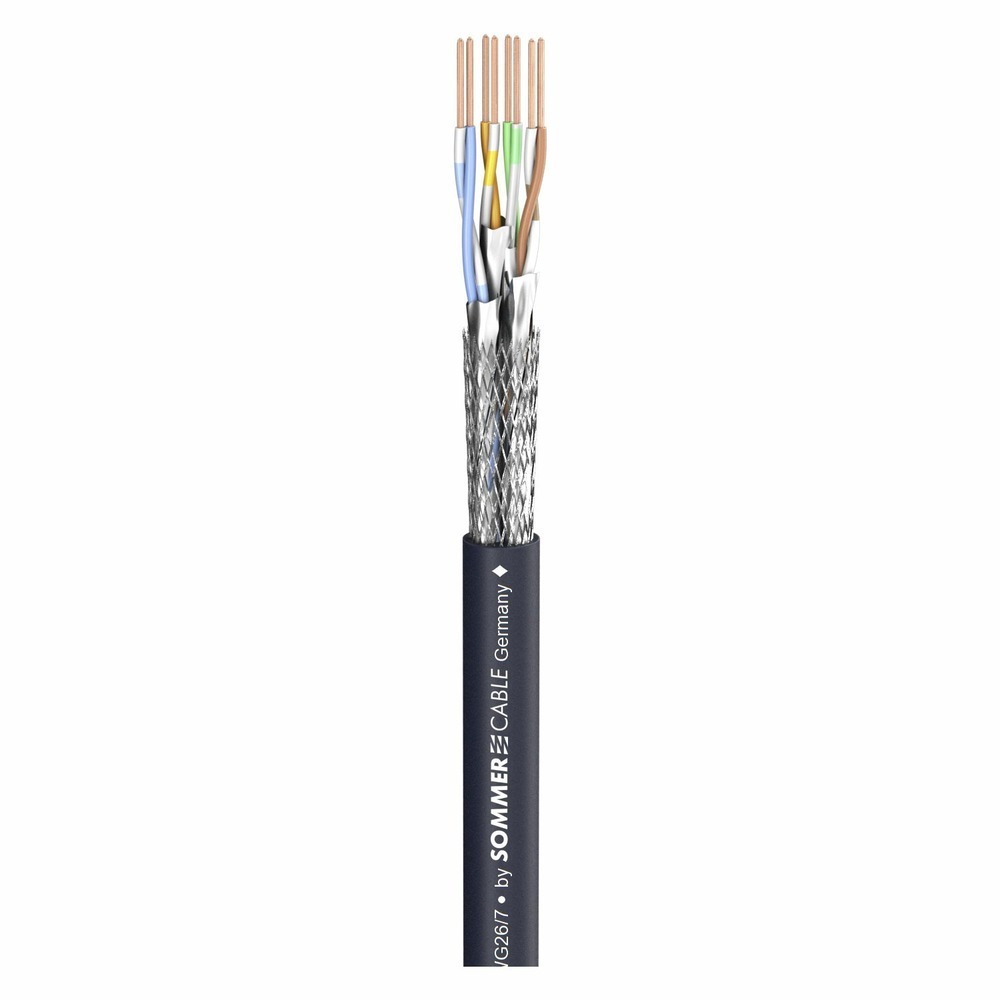 Кабель витая пара Sommer Cable 580-0401 SC-Mercator CAT.6a Black 100.0m