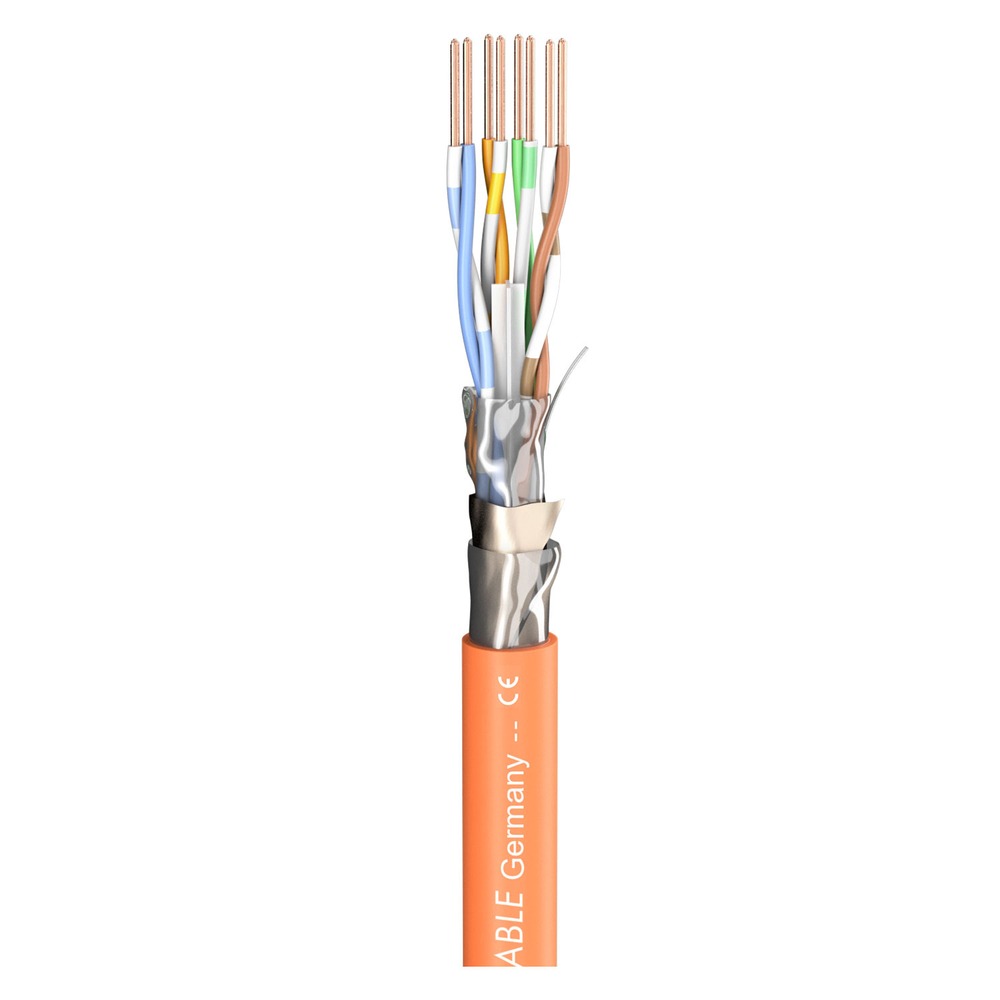 Кабель витая пара Sommer Cable 580-0465FC SC-Mercator CAT.6a CPR-Version Orange 100.0m