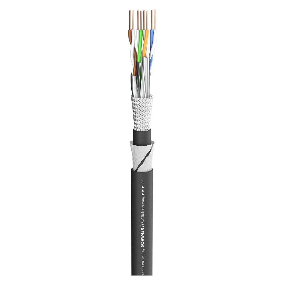 Кабель витая пара Sommer Cable 580-1331 SC-Mercator CAT.6a Black 100.0m