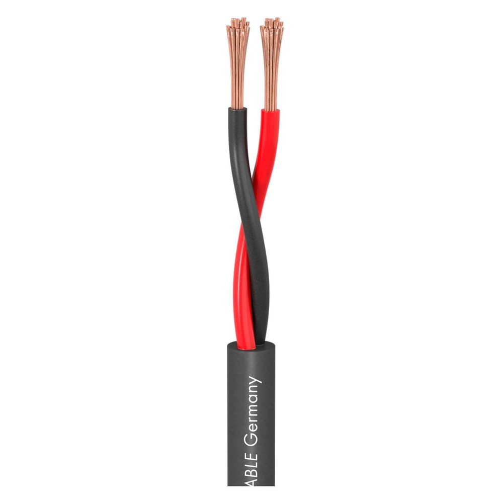 Акустический кабель Sommer Cable 415-0051F Meridian Install SP215 FRNC Black 100.0m